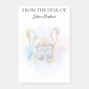 Französische Bulldogge Liebhaber personalisierter Post-it Klebezettel