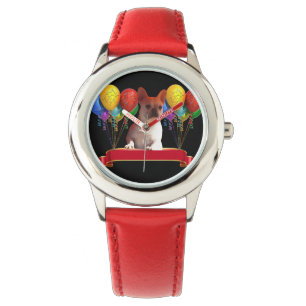 Französische Bulldogge Luftballon French Bulldog Armbanduhr
