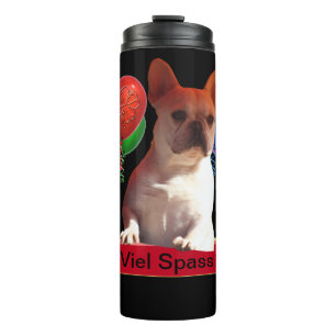 Französische Bulldogge Luftballon French Bulldog Thermosbecher