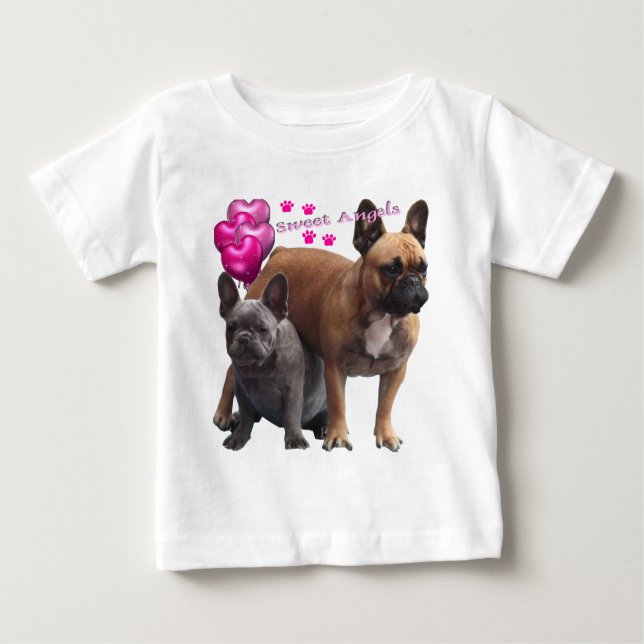 Französische Bulldogge lustig  French Bulldog Baby T-shirt (Vorderseite)