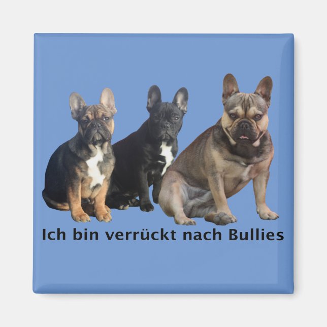 Französische Bulldogge Magnet (Vorne)