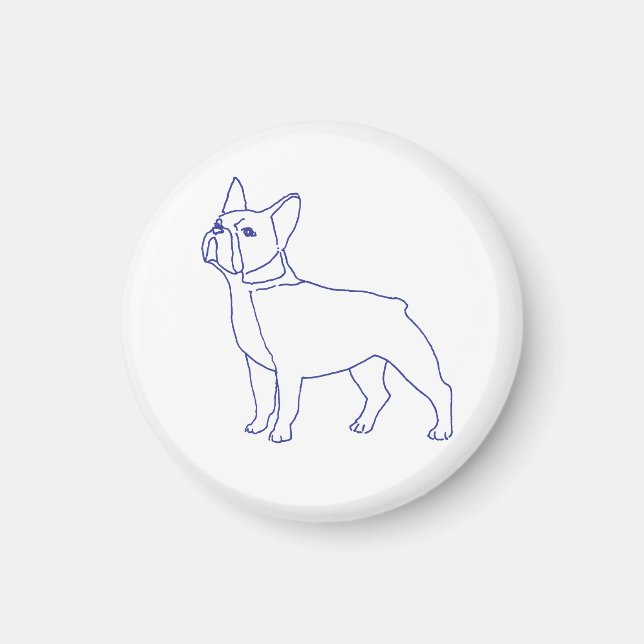 Französische Bulldogge Magnet (Vorne)