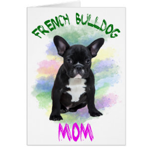 Französische Bulldogge Mama Aquarellmalerei Art