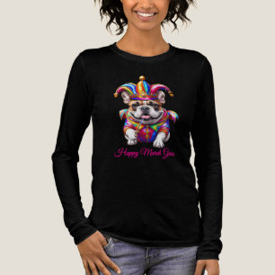 Französische Bulldogge Mardi Gras Französische Bul Tri-Blend Shirt