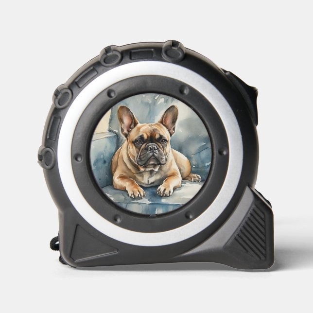 Französische Bulldogge Maßband (Vorderseite)