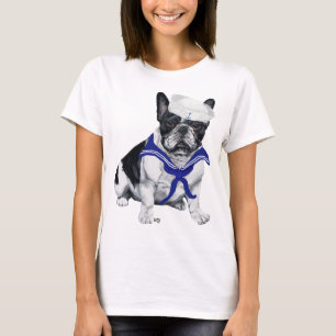 Französische Bulldogge Matrose T-Shirt