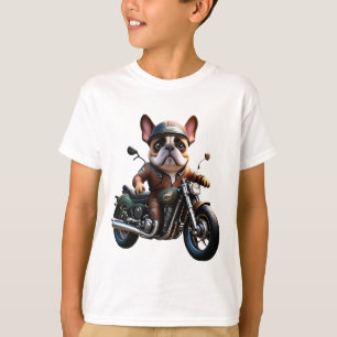 Französische Bulldogge Motorrad French Bulldog  T-Shirt