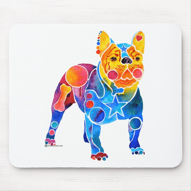 Französische Bulldogge Mousepad (Vorne)
