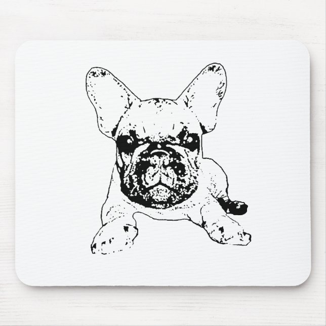 französische Bulldogge mousepad (Vorne)