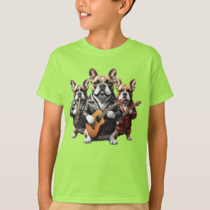 Französische Bulldogge Musikband Französische Bull T-Shirt