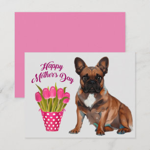 Französische Bulldogge Muttertag French Bulldog Einladung