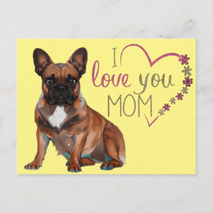 Französische Bulldogge Muttertag French Bulldog Postkarte
