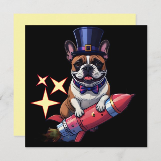 Französische Bulldogge Neujahr French Bulldog  (Vorne/Hinten)