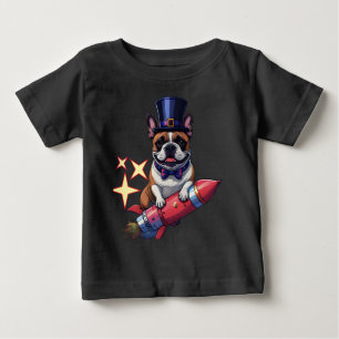 Französische Bulldogge Neujahr French Bulldog  Baby T-shirt