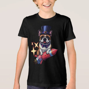Französische Bulldogge Neujahr French Bulldog Tri-Blend Shirt