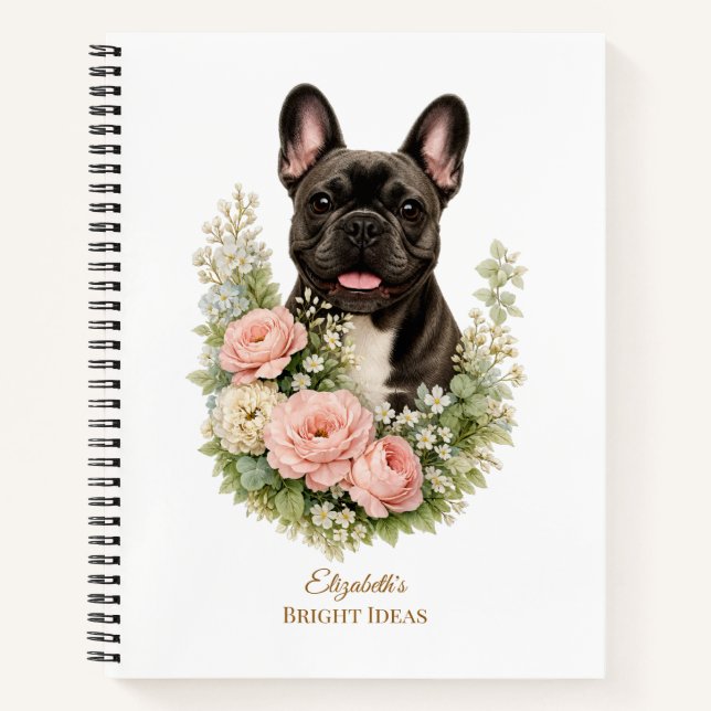 Französische Bulldogge Notizbuch (Vorderseite)