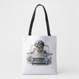 Französische Bulldogge Oldtimer Bulldog Vatertag