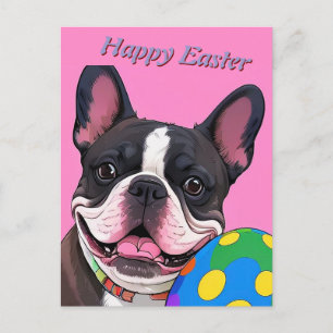 Französische Bulldogge Osterei French Bulldog Postkarte
