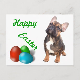 Französische Bulldogge Ostern French Bulldog Feiertagspostkarte