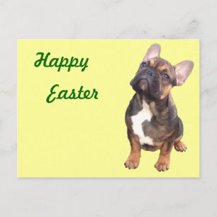 Französische Bulldogge Ostern French Bulldog Feiertagspostkarte