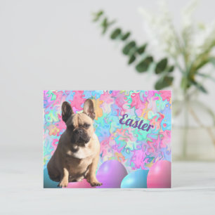 französische Bulldogge Ostern French Bulldog  Postkarte