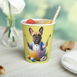 Französische Bulldogge Ostern Pappbecher