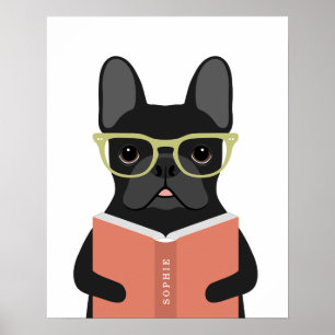 Französische Bulldogge Personalisierter Druck Poster