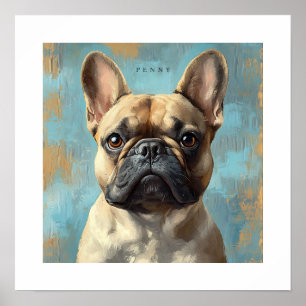 Französische Bulldogge Personalisierter Druck Poster