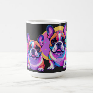 Französische Bulldogge Popart French Bulldog Kaffeetasse