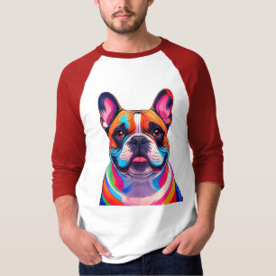 Französische Bulldogge Popart French Bulldog T-Shirt