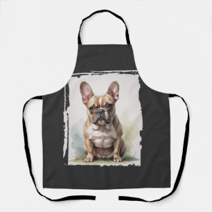 Französische Bulldogge Porträt Schürze