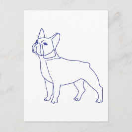 Französische Bulldogge Postkarte