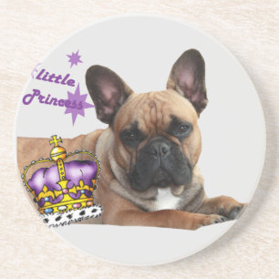 Französische Bulldogge Prinzessin French Bulldog Getränkeuntersetzer