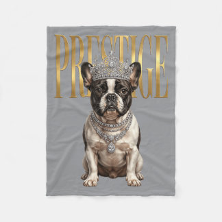 Französische Bulldogge Queen Prestige Royal French Fleecedecke