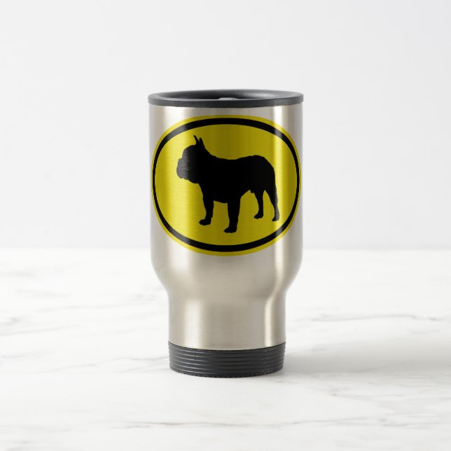 Französische Bulldogge Reisebecher (Mittel)