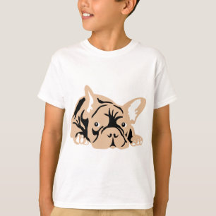 Französische Bulldogge rose T-Shirt
