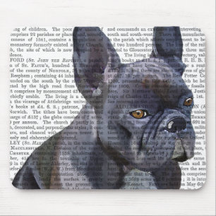Französische Bulldogge schlicht Mousepad
