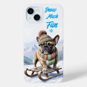 Französische Bulldogge Schlitten French Bulldog Case-Mate iPhone Hülle