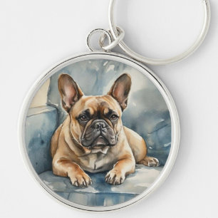 Französische Bulldogge Schlüsselanhänger