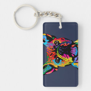 Französische Bulldogge Schlüsselanhänger