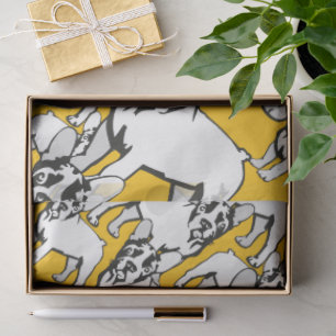 Französische Bulldogge Seidenpapier