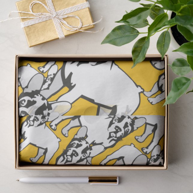 Französische Bulldogge Seidenpapier (Geschenk)