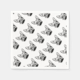 Französische Bulldogge Serviette