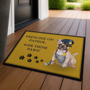 Französische Bulldogge-Sicherheitstürmatte Fußmatte