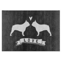 Französische Bulldogge Silhouetten Liebe