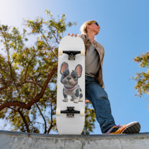 Französische Bulldogge Skateboard