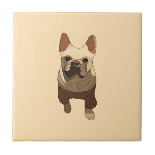 Französische Bulldogge, Soft Peach Fliese