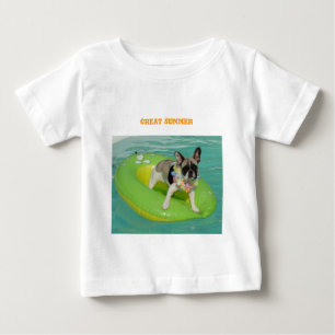 Französische Bulldogge Sommer French Bulldog Baby T-shirt