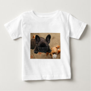 Französische Bulldogge Strand French Bulldog Baby T-shirt