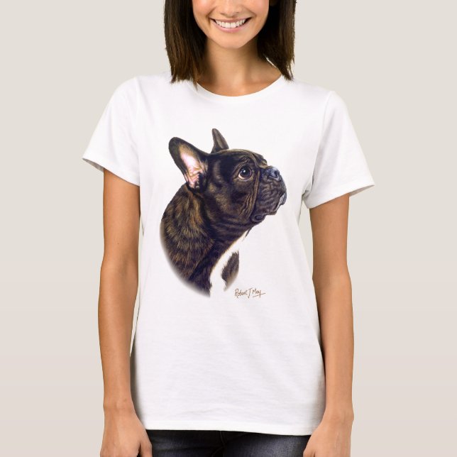 Französische Bulldogge T-Shirt (Vorderseite)